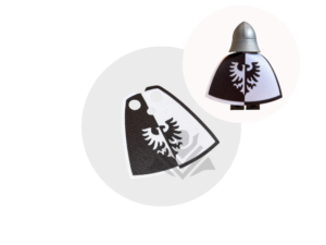 lego black facons knight cape, lego black facon knight cape