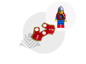 Lion Knight Shoulder Armor Red