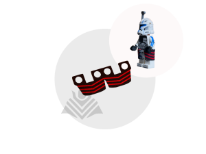 Armor Kama Black with Red Zigzag