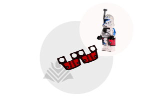 Lego Clone trooper Kama , Clone trooper kama Red , Clone trooper kama rood