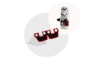 Black skirt with red outline