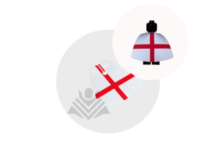 Flag of England cape