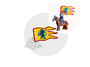 lego Lion knight Flag