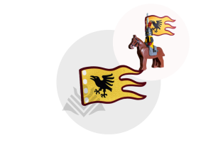 lego Raven / tournament knight flag