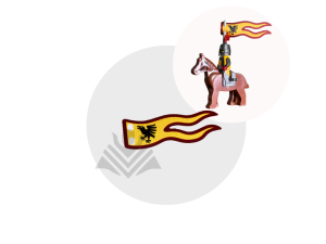 lego Raven / tournament knight flag