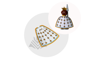 Royal knight cape white