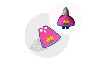 Lego yellow castle cape 375