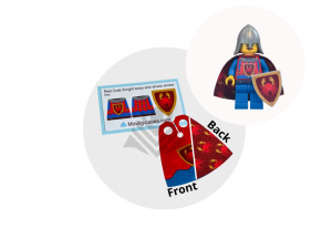 lego red crab knight custom