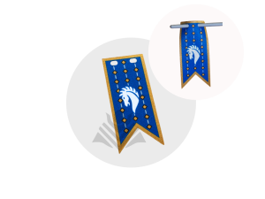 custom lego Horse knight banner 31168