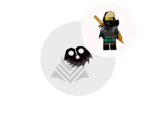 Lego minifigures series 29 cape , mysterious ronin , Lloyd , ninjago , 71052 , col29-11