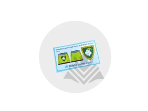 Mountain goat Knight Lime torso and shield sticker (without stripes)
